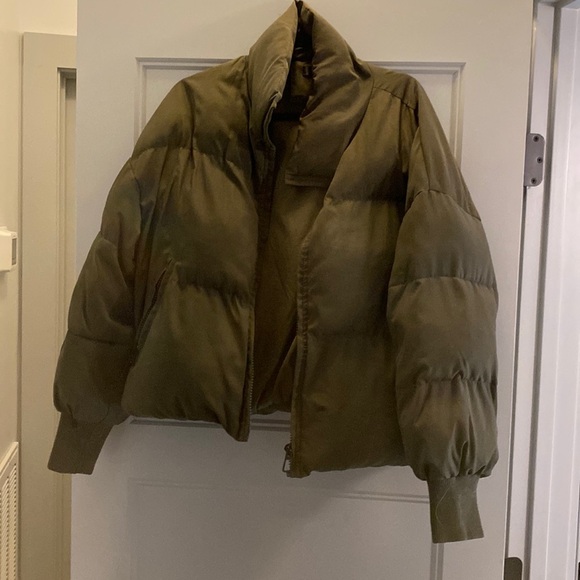 Amazon Jackets & Blazers - Amazon Olive Green Puffer Jacket